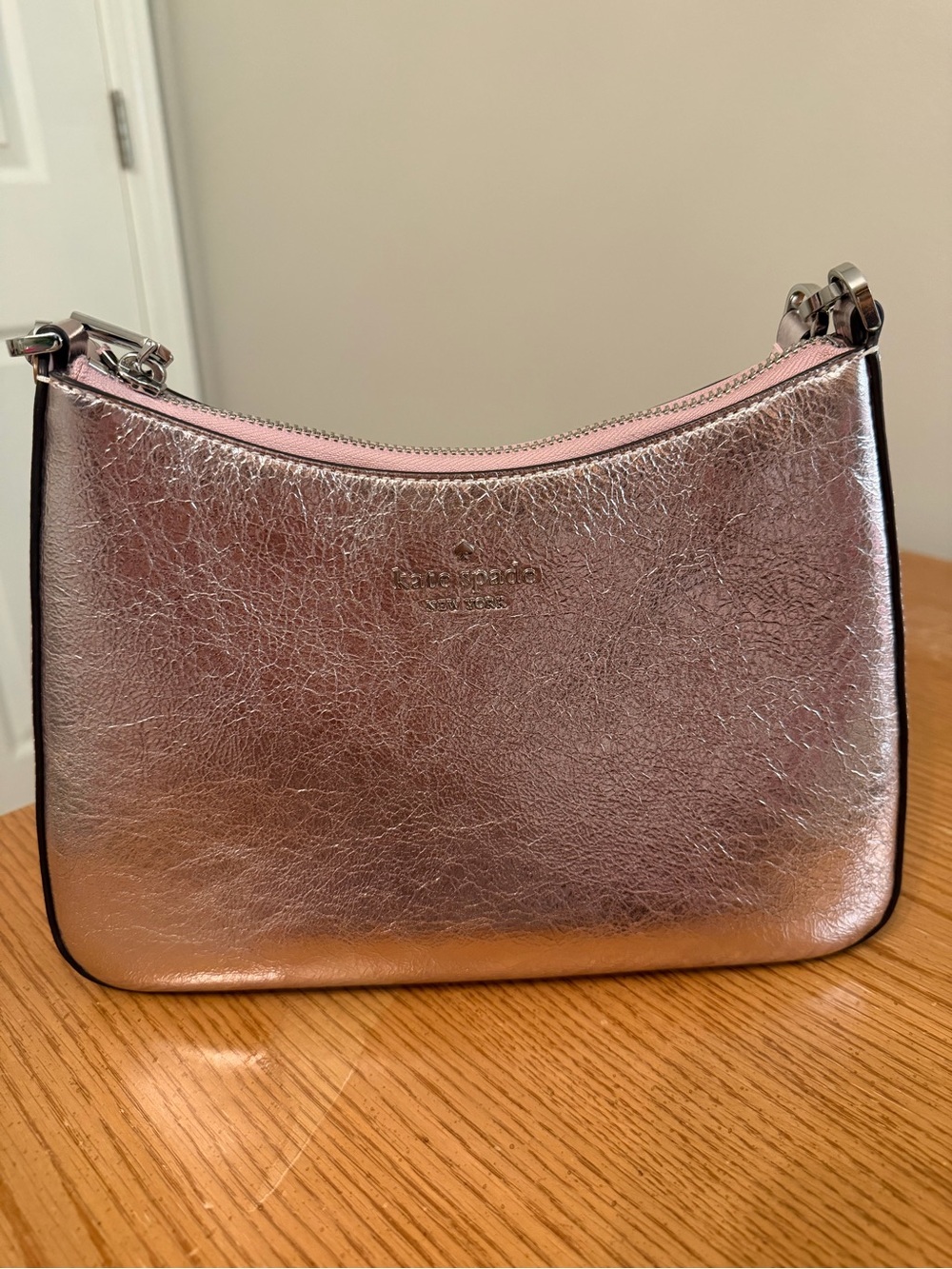 kate spade Metallic Rose Gold Shoulder Bag